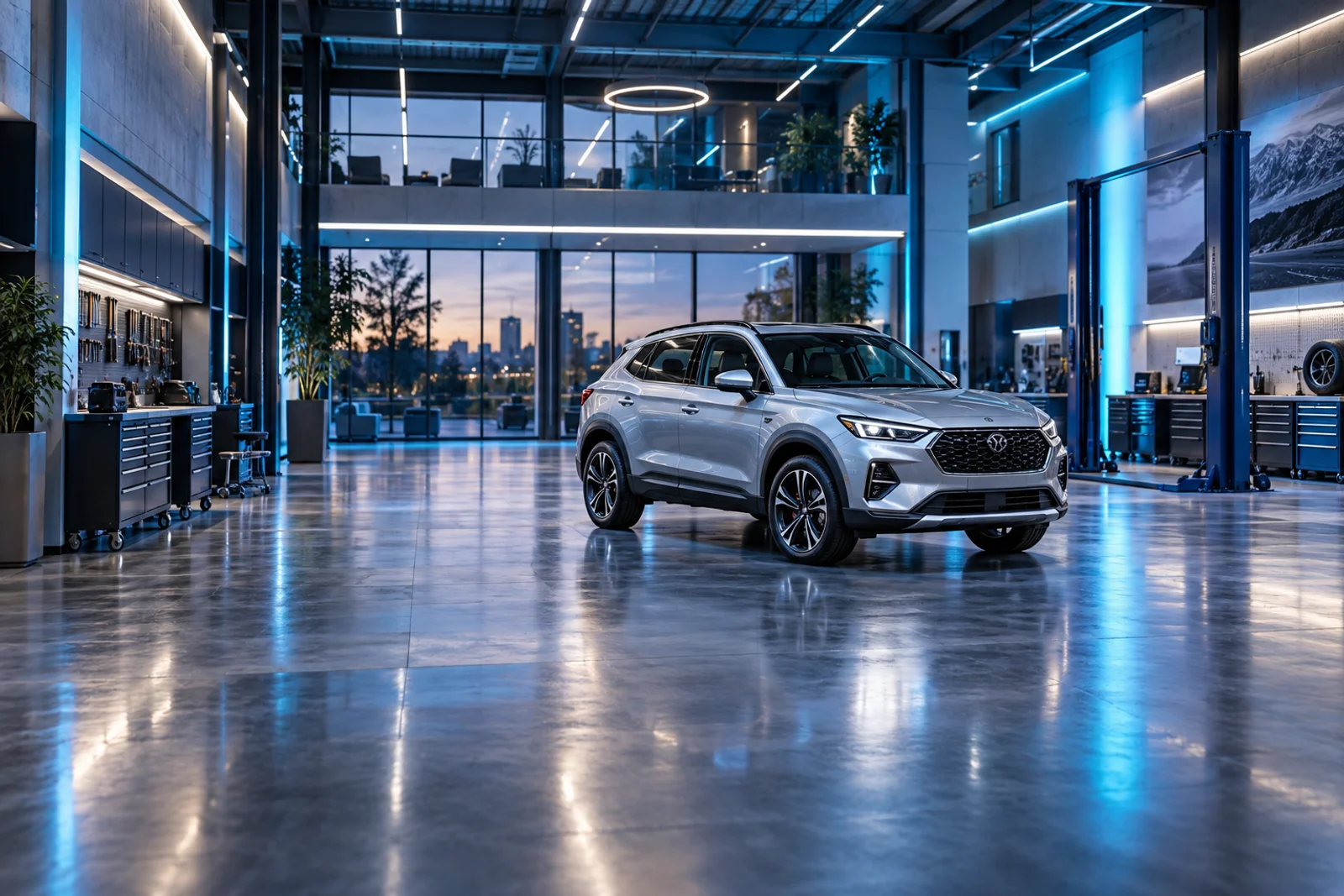 SUV plata, imagen ilustrativa